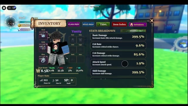 Cursed King combat cleave visual effects in Dungeon Lootr