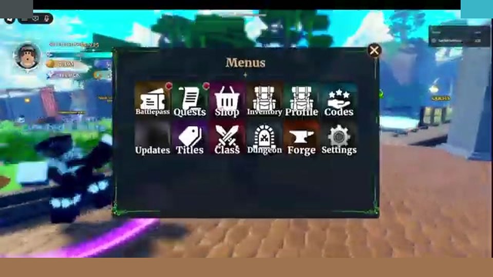 Hub menu listing Battle Pass path in Dungeon Lootr