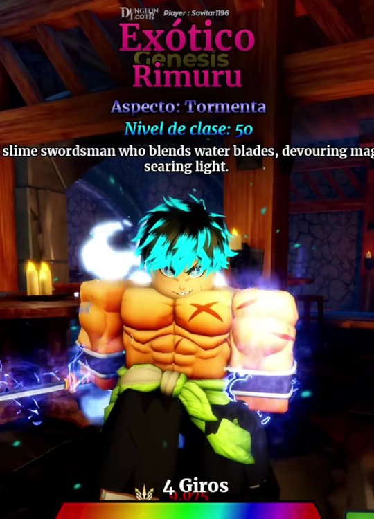 Exotic class summon card in the Spanish client showing the character name instead of Devourer