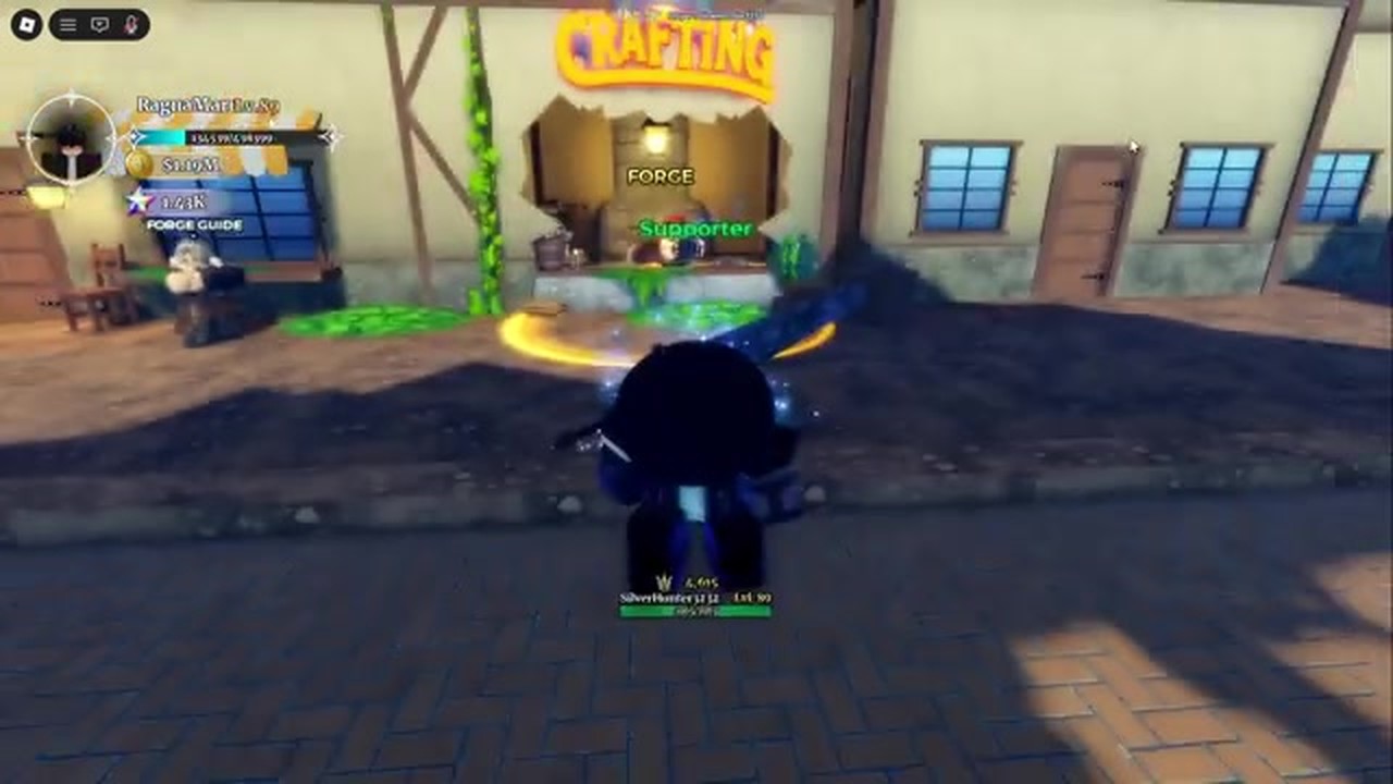 Anti Magic class equipped after Forge craft in Dungeon Lootr