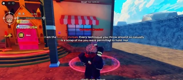King of Curses NPC dialogue near Boss Rush hub