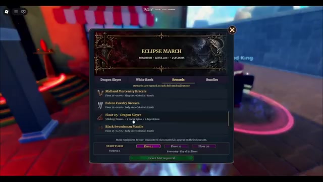 Eclipse March Floor 25 rewards listing Aspect Gem haul in Dungeon Lootr