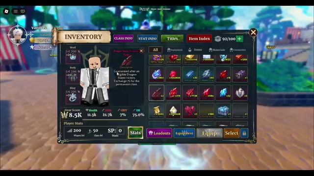 Inventory Exchange UI for 75 Dragon Slayer Fragments in Dungeon Lootr