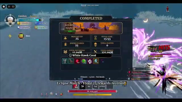 White Hawk Crest reward on Eclipse March clear in Dungeon Lootr
